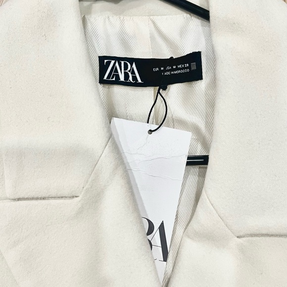 Zara Women's Cream Trench Coat - Picture 5 of 6